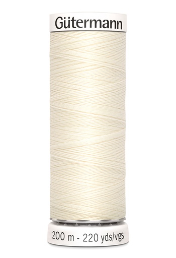 [748277-1] Gütermann all-round sewer 200m | Color off-white 001