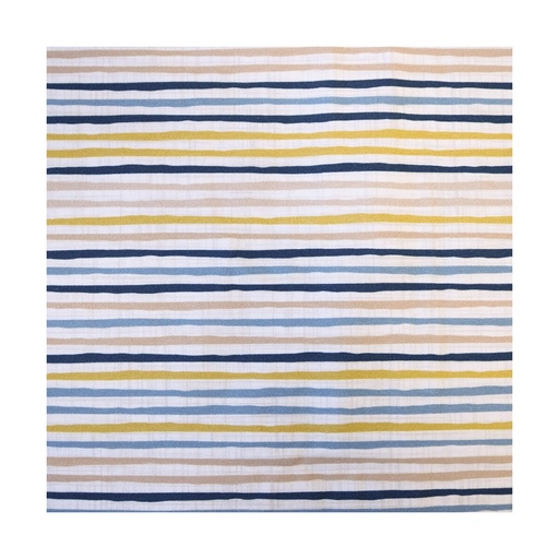 [A11924-002] Jersey de coton | Rayures maritimes