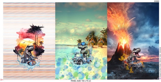 [23068-002] Panel Jersey | T-Rex Adventure by Stenzo