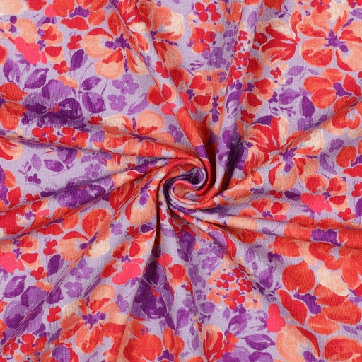 [03230] Maillot | "lilas" | fleurs colorées