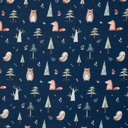 [08237-571744] Jersey | Jule by Swafing | Waldtiere, Jeansblau