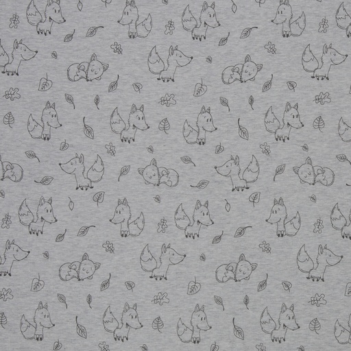 [082602-301182] Alpenfleece | Leah by Swafing | grau mit Füchsen B-WARE