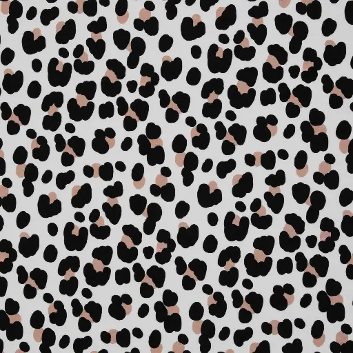 [082369-223430] Aislingen | Modal French Terry | Leo Print weiß