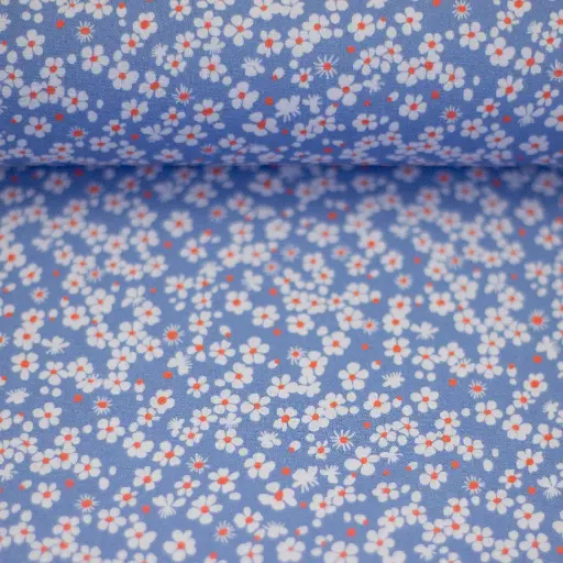 [082429-818253] Kim, cotton woven fabric, FS22 diamonds/hearts blue