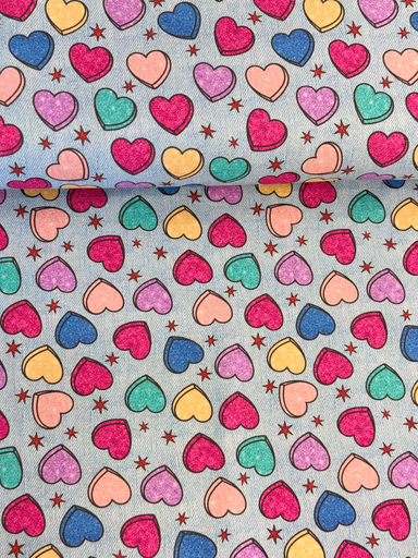 Jersey | Bunch of Hearts by Stenzo | jeansblau