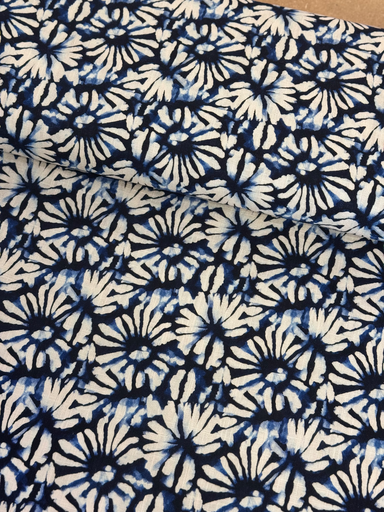 [25308] Viscose linen| Poppies