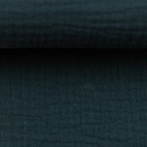 [080985-000744] Double Gauze, Musselin | Jenke by Swafing | jeansblau 744