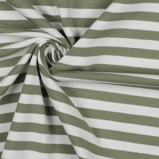 [03323-008] Jersey | grün/ weiss gestreift 