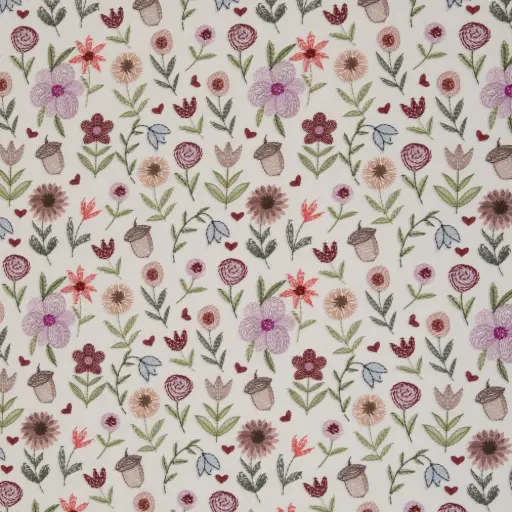 [082539-150-999010] French Terry | Embroidery Flowers by Christiane Zielinski 