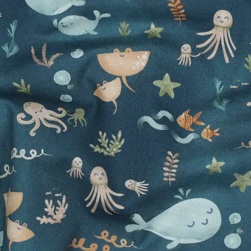 [05184.011] Baumwolle | under the sea | Wale petrol