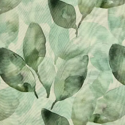 [082735-910263] Baumwoll/Leinen | Adria | Watercolor Blätter