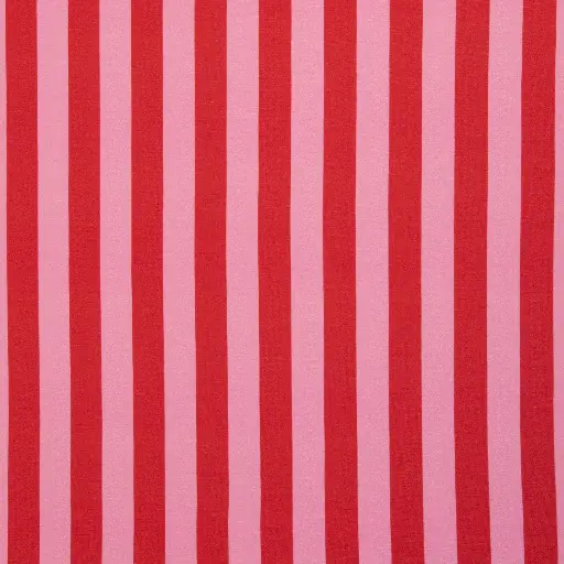 [082718-636932] Viskose Jersey, Slub-Jersey | Happy Stripes by Cherry Picking | rosa/rot