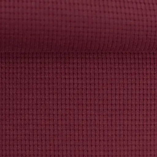 RESTSTÜCK 170cm | Waffeljersey | Clarissa by Swafing | Bordeaux