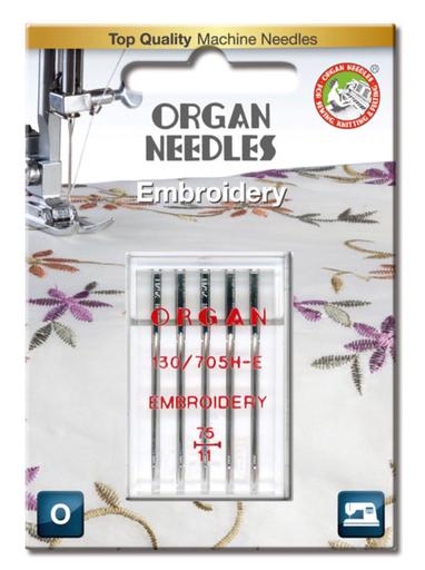 Organ 130/705 H Reg 5 St. Sticknadeln/Embroidery 75-90