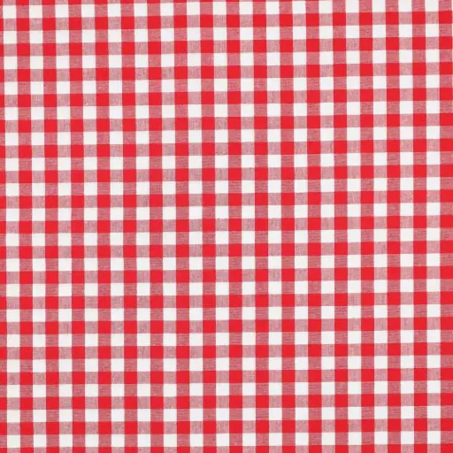 [03087-002] Vichy-Karo, Bauern-Karo 1cm | Baumwollwebware | rot