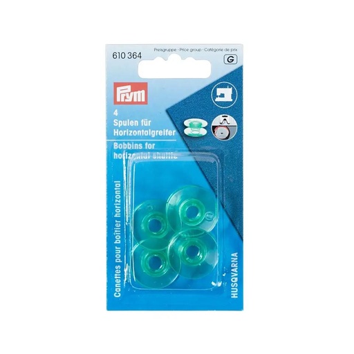[610364] Prym | Bobines de machine à coudre, crochet horizontal, 21,6 mm