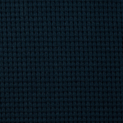 [081824-00] Jersey tricoté gaufré | Oslo par Swafing | Pétrole uni foncé