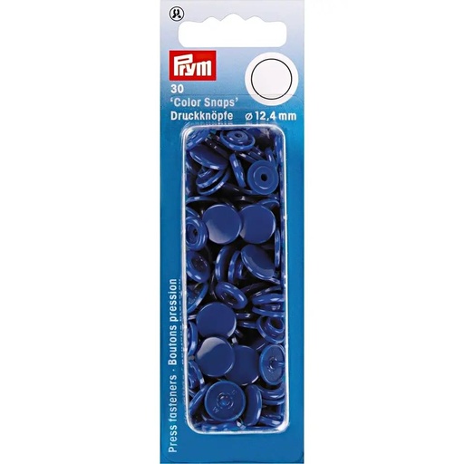 [393116] Prym | Non-sew press fasteners "Color Snaps", round, 12.4mm, royal blue