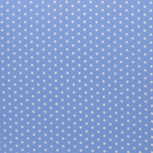 [078848-100154] Cotton woven fabric with stars | Carrie by Swafing | light blue
