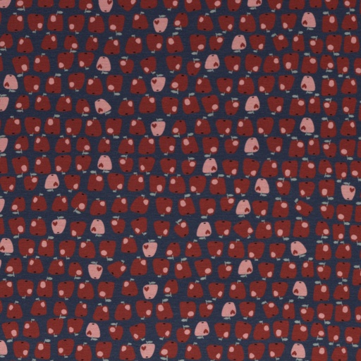 [081742-713744] Jersey | Manzanita by Bienvenido Colorido| denim blue, apples