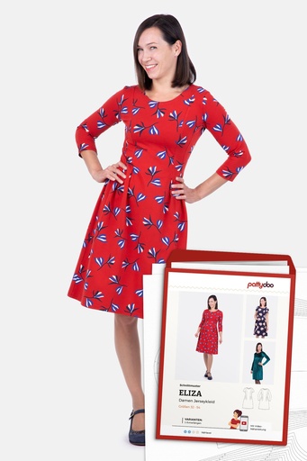 [38-WooCommerce] Jerseykleid Eliza - Papier-Schnittmuster
