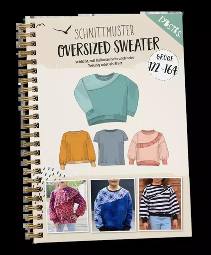 [Lybstes_OS_122] Schnittmuster | Kids | Oversized Sweater 122-164