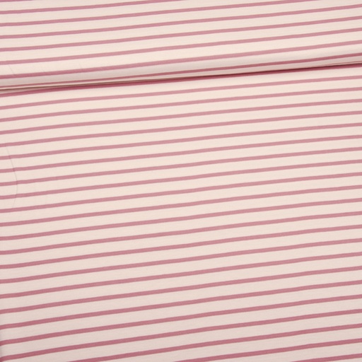 [0192210-200] Jersey tricoté | Rayures tricotées doubles couches par Editex | rayures | rose