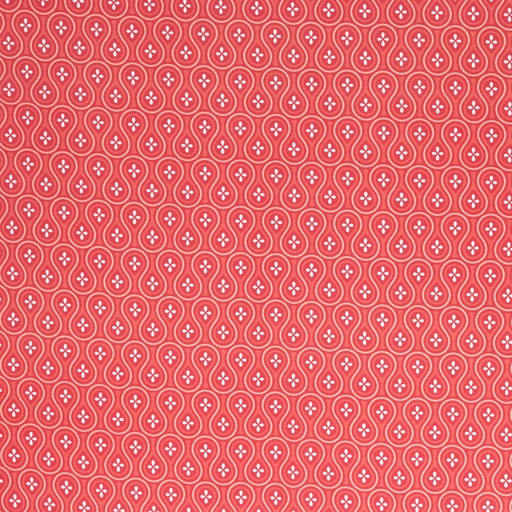 [081571-600635] Kim, tissu en coton, corail abstrait FS22