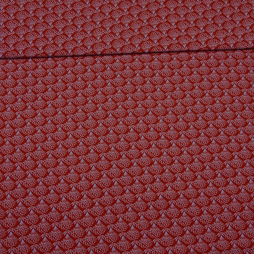 [0192278] Viscose | Pissenlits par Editex | fleurs | bleu, rouille