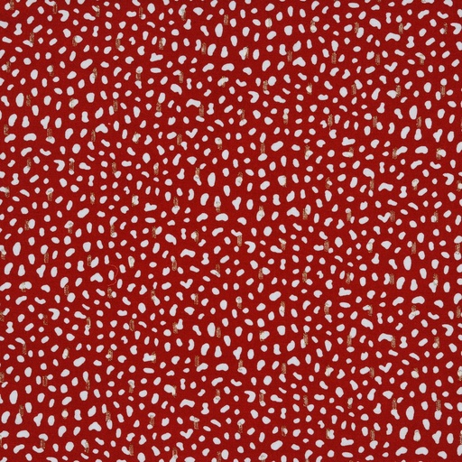 [9439006] Viscose | Dots | Bordeaux