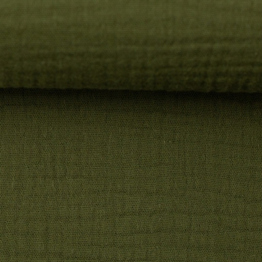 [Tuch-Regen-Grün-004] Embroidered comfort blanket made of muslin - plain | Name and rainbow green
