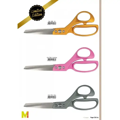 Ciseaux de tailleur professionnels 23,5 cm argent