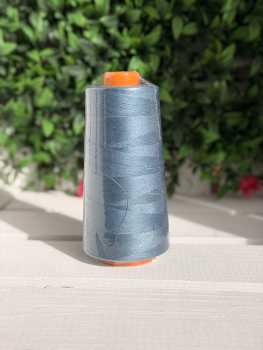 [M989-289 - petrol/grau-] Garnspulen - 3000m | verschiedene Farben | Overlock/Coverlock 289 - grau/blau