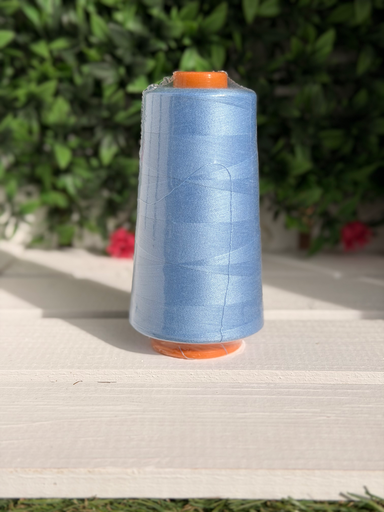 [M989-302 - babyblau-] Yarn spools - 3000m | different colors | Overlock/Coverlock 302 - baby blue